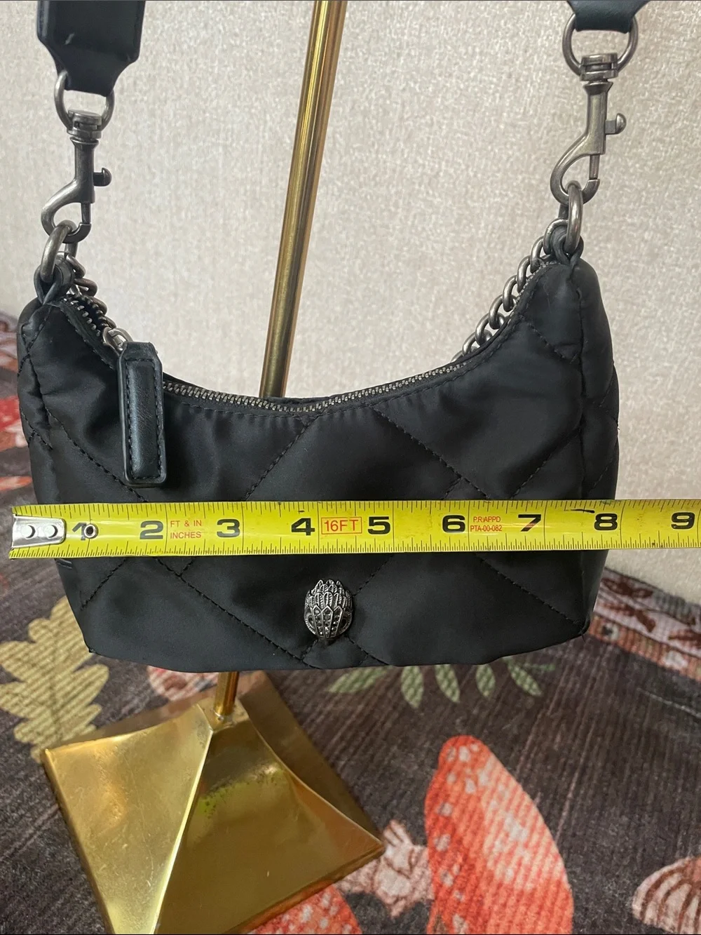 Kurt Geiger London Multi in One Quilted Black Crossbody Bag Coin Pouch Festival